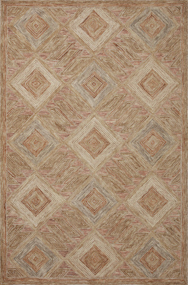 Loloi II Varena Berry  Multi 18 x 18 Sample Rug
