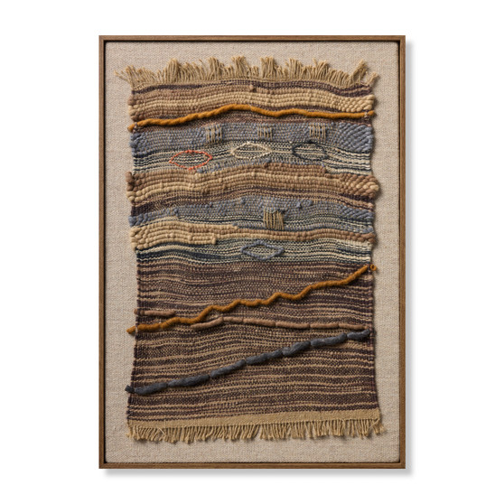 Loloi Landfall Brown  Orange 2-7 x 3-4 Wall Art