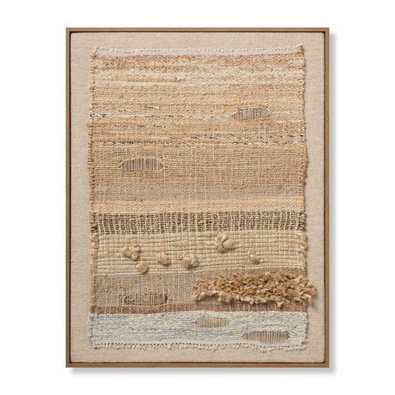 Loloi Sealife Beige  Blue 2-7 x 3-4 Wall Art