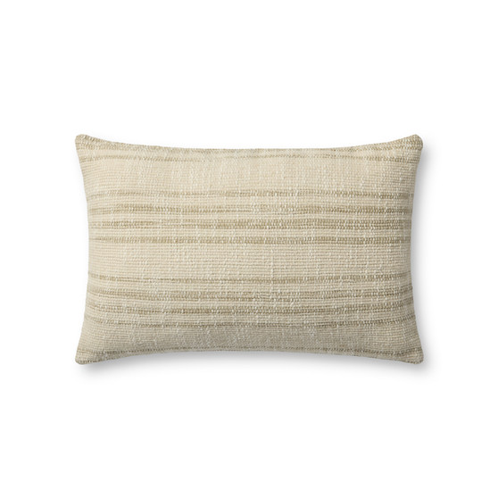 Brigette Romanek PBR0006 Beige  Natural 13 x 21 Cover wDown Pillow