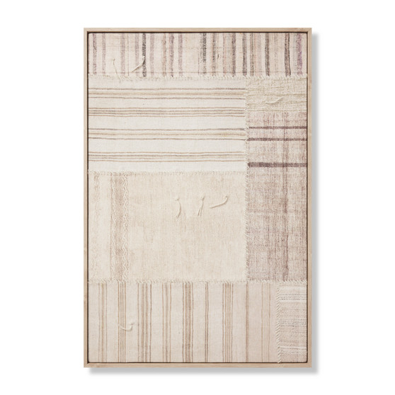 Loloi Renewed Beige  Brown 2-8 x 3-11 Wall Art