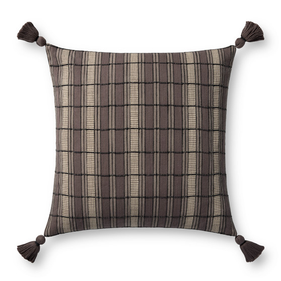 Brigette Romanek PBR0001 Brown  Beige 22 x 22 Cover wPoly Pillow