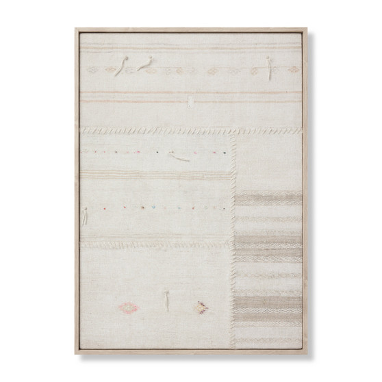 Loloi Rejuvinated Beige  Brown 2-4 x 3-3 Wall Art