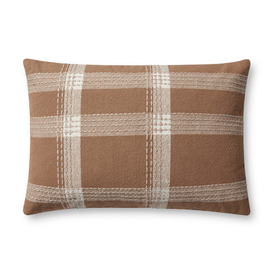Jean Stoffer x Loloi PJS0016 Rust  Multi 16 x 26 Cover wPoly Pillow