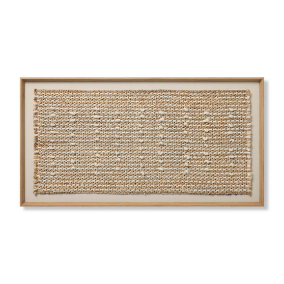 Loloi Jour Beige  Ivory 4-1 x 2-2 Wall Art