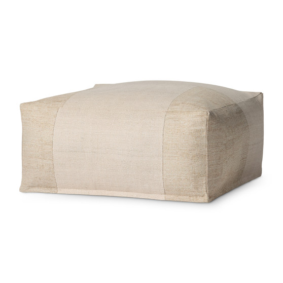 Loloi LPF0041 Ivory 36 x 36 x 17 Pouf