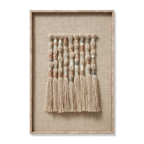 Loloi Fresh Air Beige  Blue 1-7 x 2-4 Wall Art