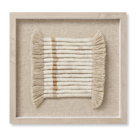 Loloi All Coiled Up Ivory  Natural 1-9 x 1-10 Wall Art