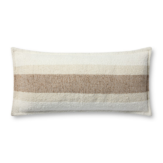 Brigette Romanek PBR0012 Natural  Multi 13 x 35 Cover Only Pillow
