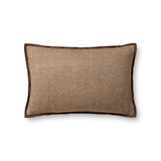 Jean Stoffer x Loloi PJS0018 Chocolate 13 x 21 Cover Only Pillow