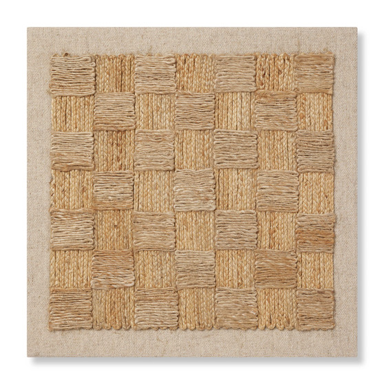 Loloi Draught Board Natural 2-5 x 2-5 Wall Art