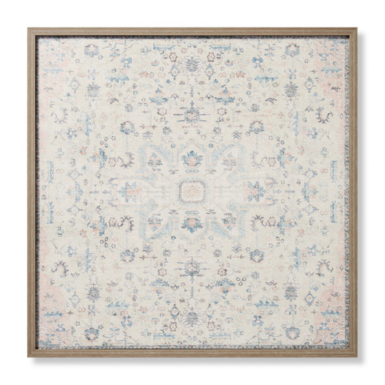Loloi Eloise Pink  Ivory 3-5 x 3-5 Wall Art