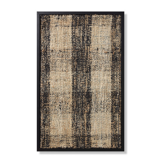 Loloi Highlander Black  Grey 3-2 x 2-2 Wall Art