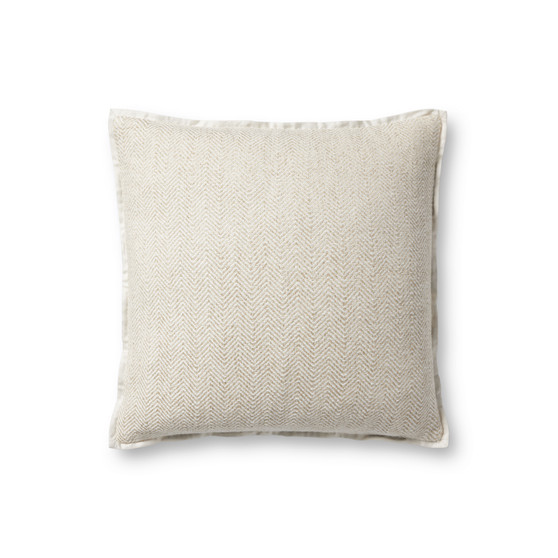 Jean Stoffer x Loloi PJS0018 Ivory 18 x 18 Cover Only Pillow