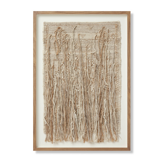 Loloi Natural Falls Beige  Ivory 2-9 x 3-11 Wall Art