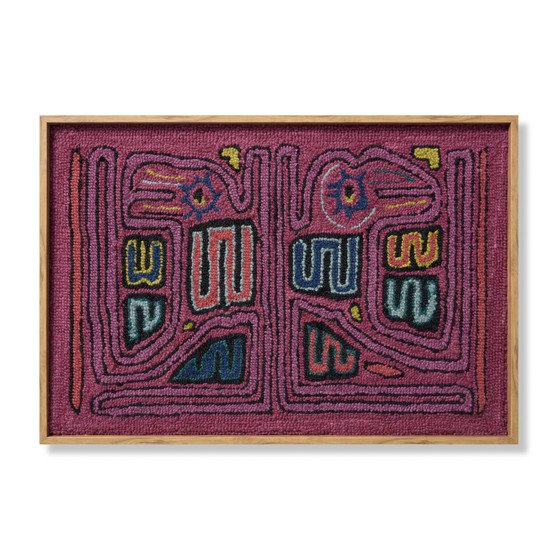 Loloi Condor Pink  Multi 3-2 x 2-2 Wall Art