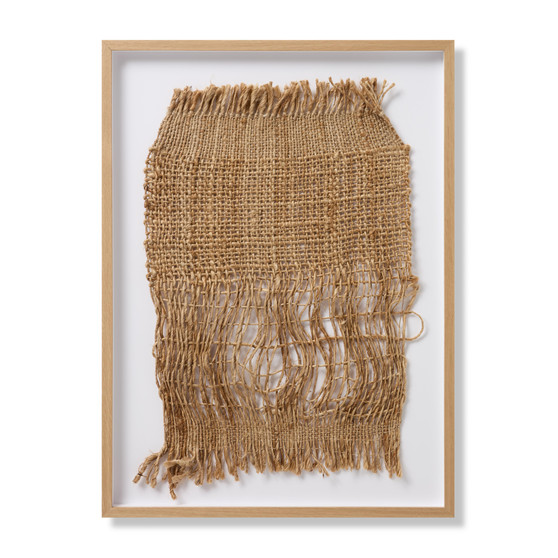 Loloi Thatch Taupe  Ivory 3-5 x 2-1 Wall Art