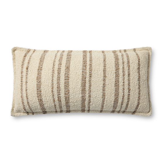 Brigette Romanek PBR0011 Natural  Tan 12 x 27 Cover wPoly Pillow