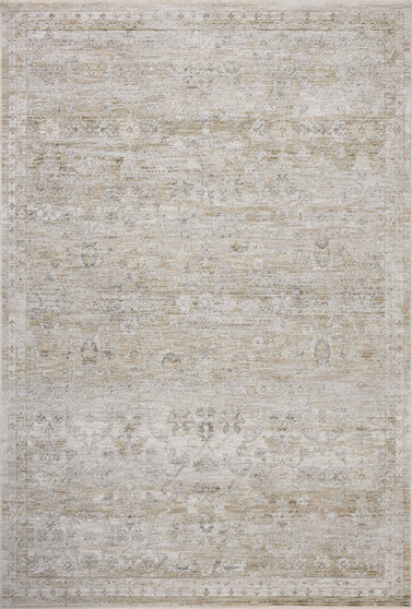 Loloi II Tabitha Ivory  Khaki 18 x 18 Sample Rug