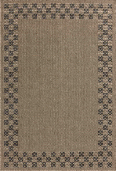 Chris Loves Julia x Loloi Providence Natural  Charcoal 18 x 18 Sample Rug