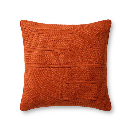 Loloi Orange 20 x 20 Cover wDown Pillow