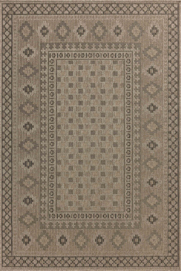 Chris Loves Julia x Loloi Providence Dove  Charcoal 18 x 18 Sample Rug