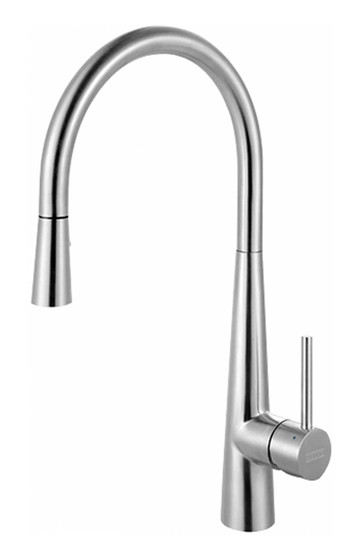 Franke Steel Pull-Down Kitchen Faucet in Stainless Steel