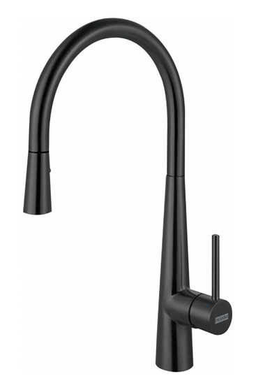 Franke Steel Pull-Down Kitchen Faucet in Industrial Black