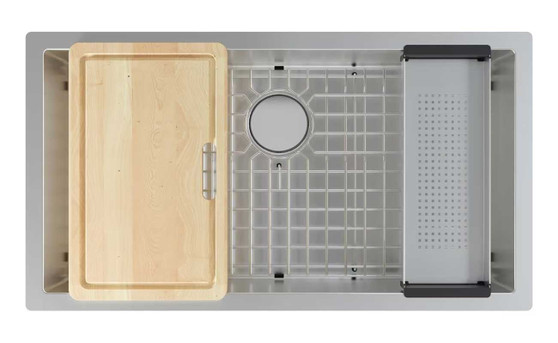 Franke 36-Inch Professional 2.0 Workcenter Kitchen Sink in Stainless Steel
