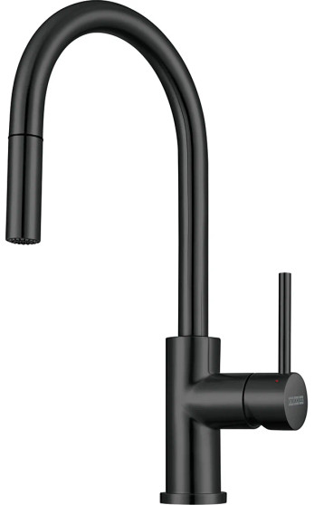 Franke Cube Black Stainless Steel BarPrep Kitchen Faucet