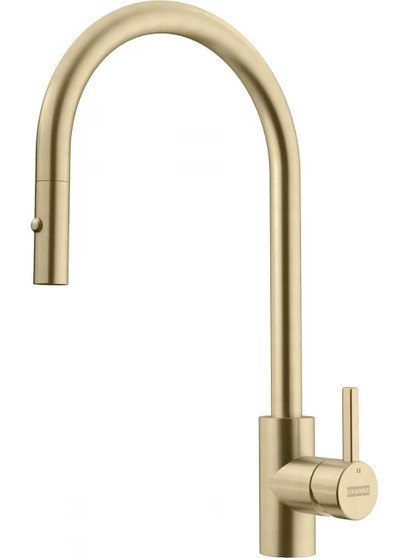 Franke Taps Eos Neo Pull-Down Faucet in Champagne Gold