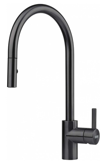 Franke Taps Eos Neo Pull-Down Faucet in Industrial Black