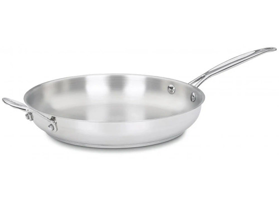 Cuisinart Chefs Classic 12 Stainless Steel Skillet With Helper Handle