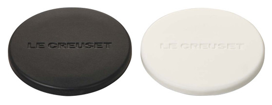 Le Creuset Black  White 2 Mill Caps Set