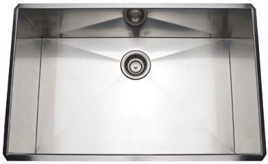 Rohl 30 Brushed Stainless Steel Single Bowl Sink