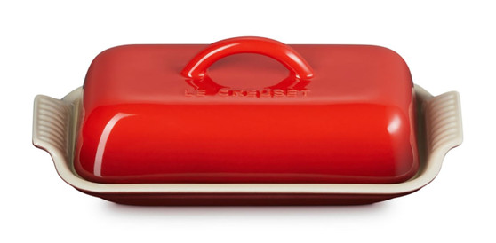 Le Creuset Heritage Cerise Butter Dish