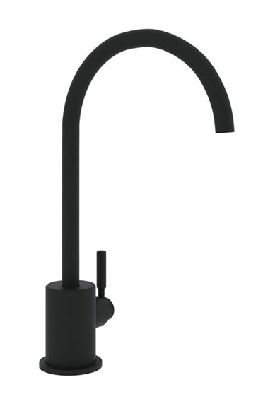 Rohl Lux Matte Black Stainless Steel C-Spout Filter Faucet