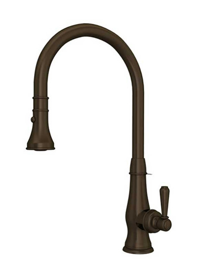 Rohl Patrizia Pull-Down Kitchen Faucet in Tuscan Brass