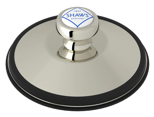 Rohl Polished Nickel And Porcelain Pull Knob Disposal Stopper