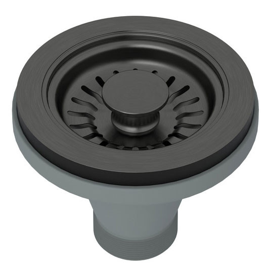 Rohl Satin Nickel Manual Basket Strainer Without Pop-Up