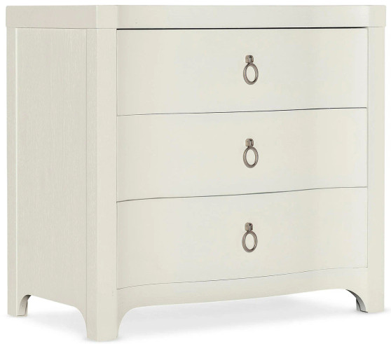 Hooker Furniture Bedroom Serenity Shell Antigua Three Drawer Nightstand