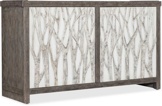 Hooker Furniture Aspen Grove Door Chest in Dark Wood