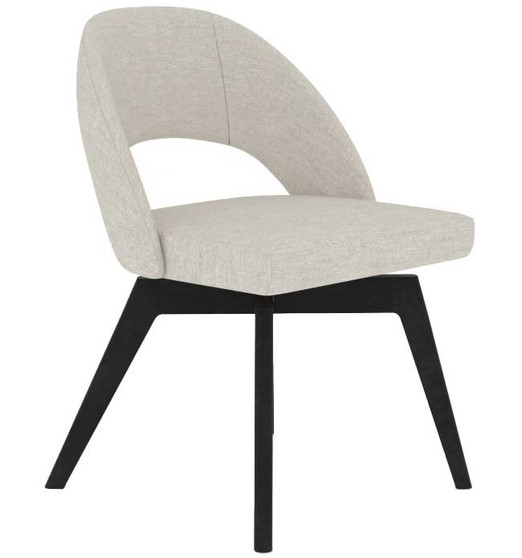 Canadel Downtown Swivel Dining Chair 5140 in Dark Smoke TB Fabric