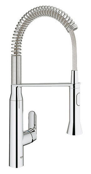 GROHE K7 Medium StarLight Chrome Semi-Pro Kitchen Faucet