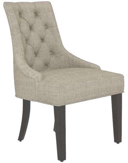 Canadel Dining Chair 318 in Davys Grey 6T Sunbrella