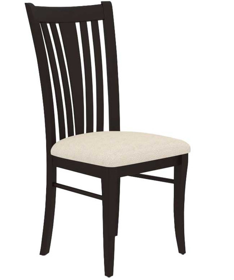 Canadel Core Dining Chair 0351 in Ebony Washed 6K Sunbrella