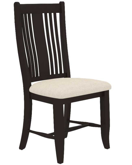 Canadel Core Dining Chair 2250 in Ebony Washed 6K Sunbrella