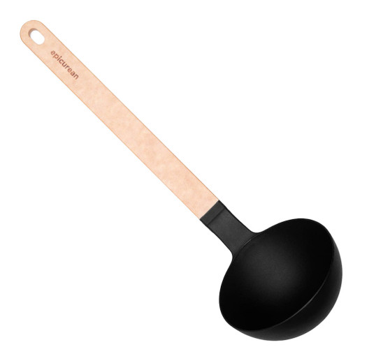 Epicurean Gourmet Series Utensils Natural Black Ladle