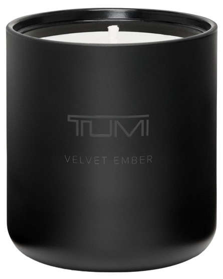 TUMI Fragrance Velvet Ember Classic Candle, 8 oz in Matte Black