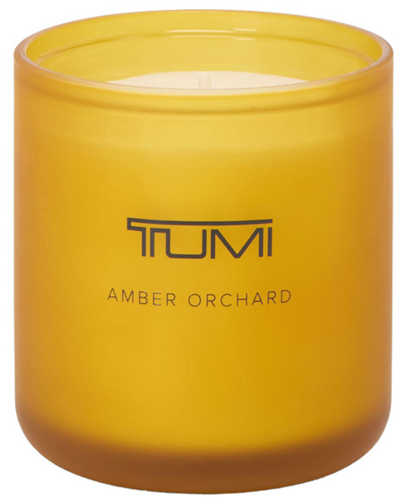 TUMI Fragrance Amber Orchard Classic Candle, 8 oz in Orange